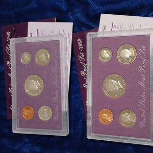 1988 & 1989 United States Proof Sets